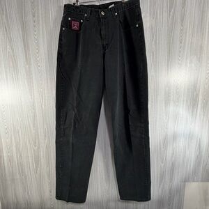 Cinch Loose Fit Straight Leg Black Denim Jean Size 33 x 36 Western Heavy Classic